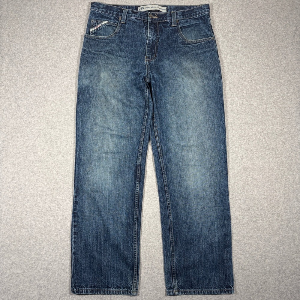 Y2K 2000s Paco Jeans Men's 34x32 Blue Loose Fit Denim Baggy Skate